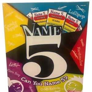Name 5 Can You Name 5? Party Game — New Sealed